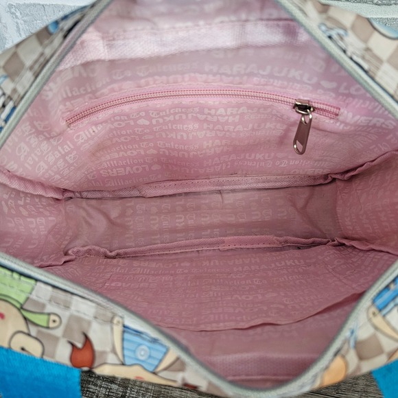 Harajuku Lovers Graphic Print Shoulder Bag Y2K Kawaii Anime Skater Girl Style - Picture 9 of 11